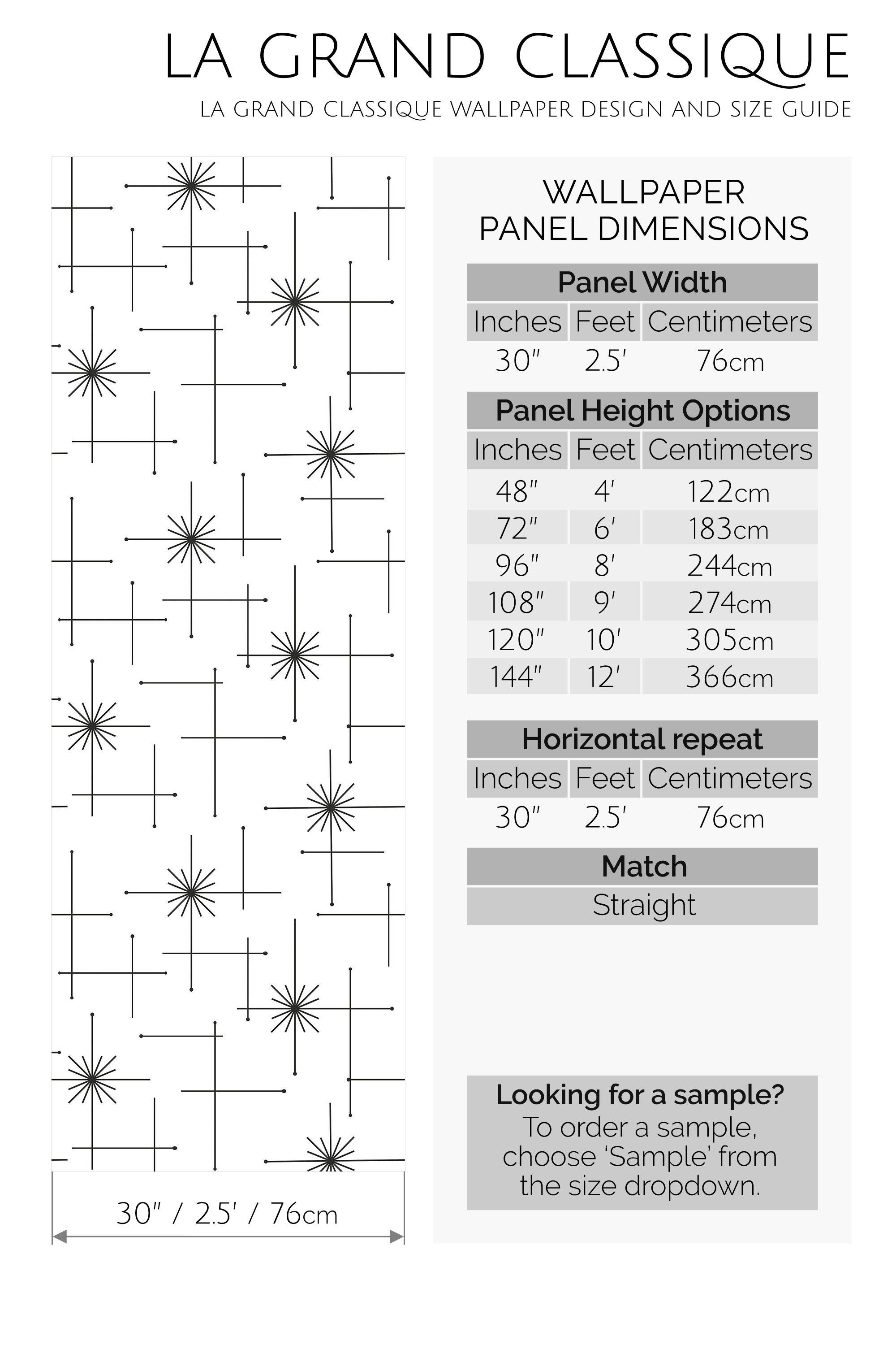 seamless stars peel and stick wallpaper specifiation