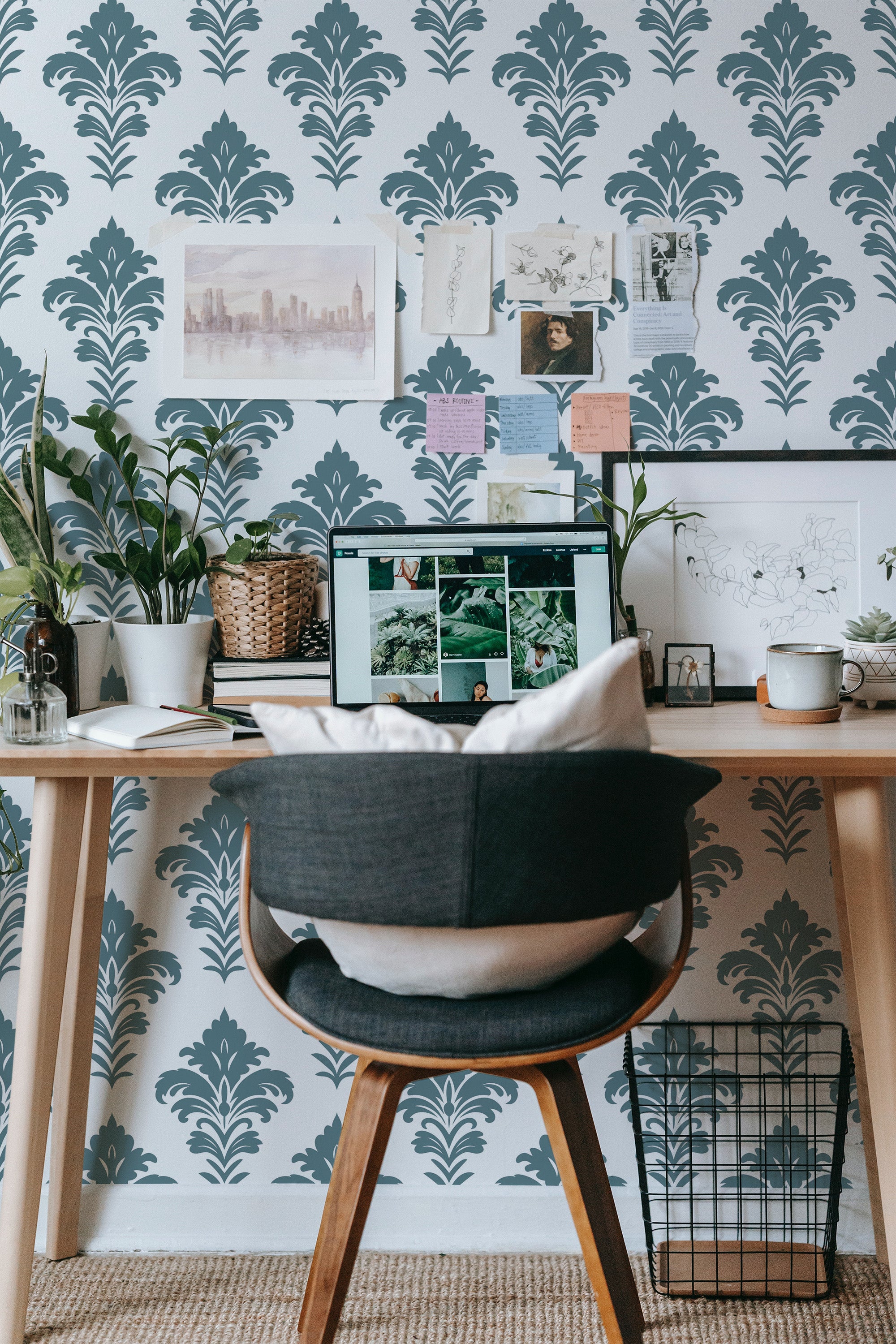 French leaf pattern Wallpaper