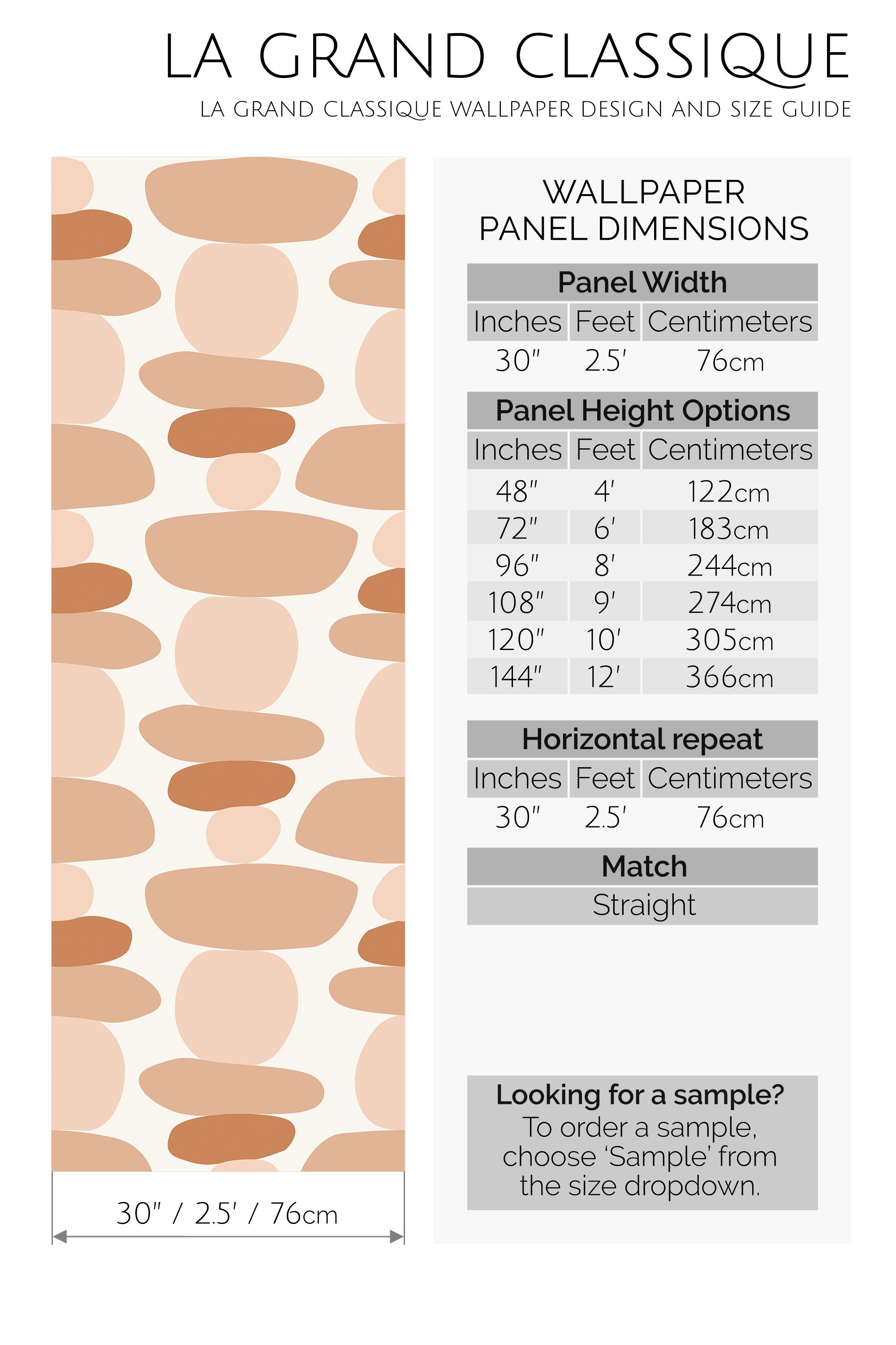 boho dot stacks peel and stick wallpaper specifiation