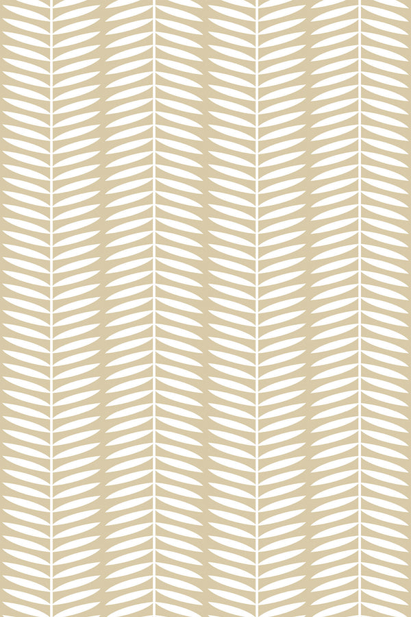 Honey Herringbone Wallpaper