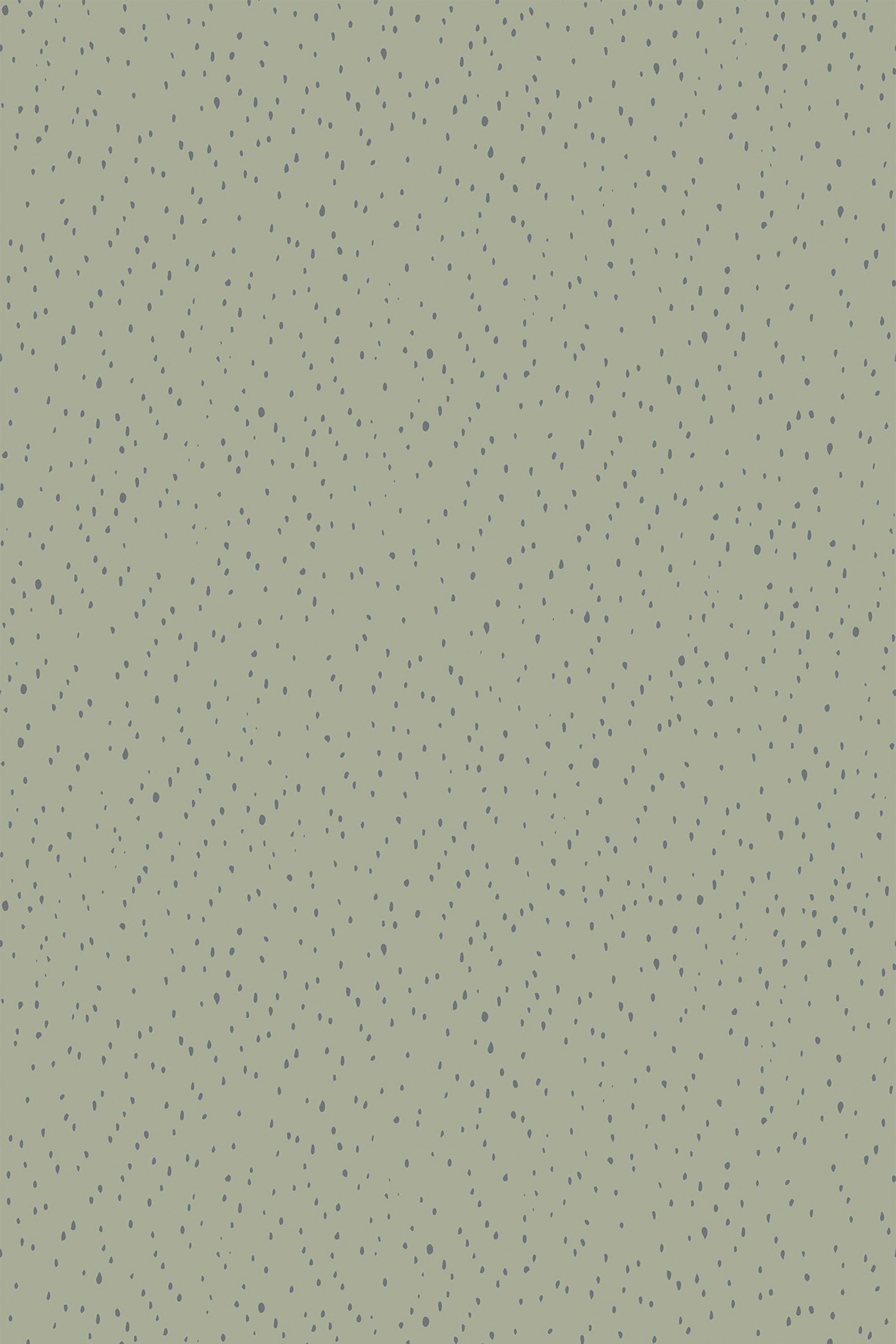 Green background with small gray spots pattern peel and stick removable wallpaper.