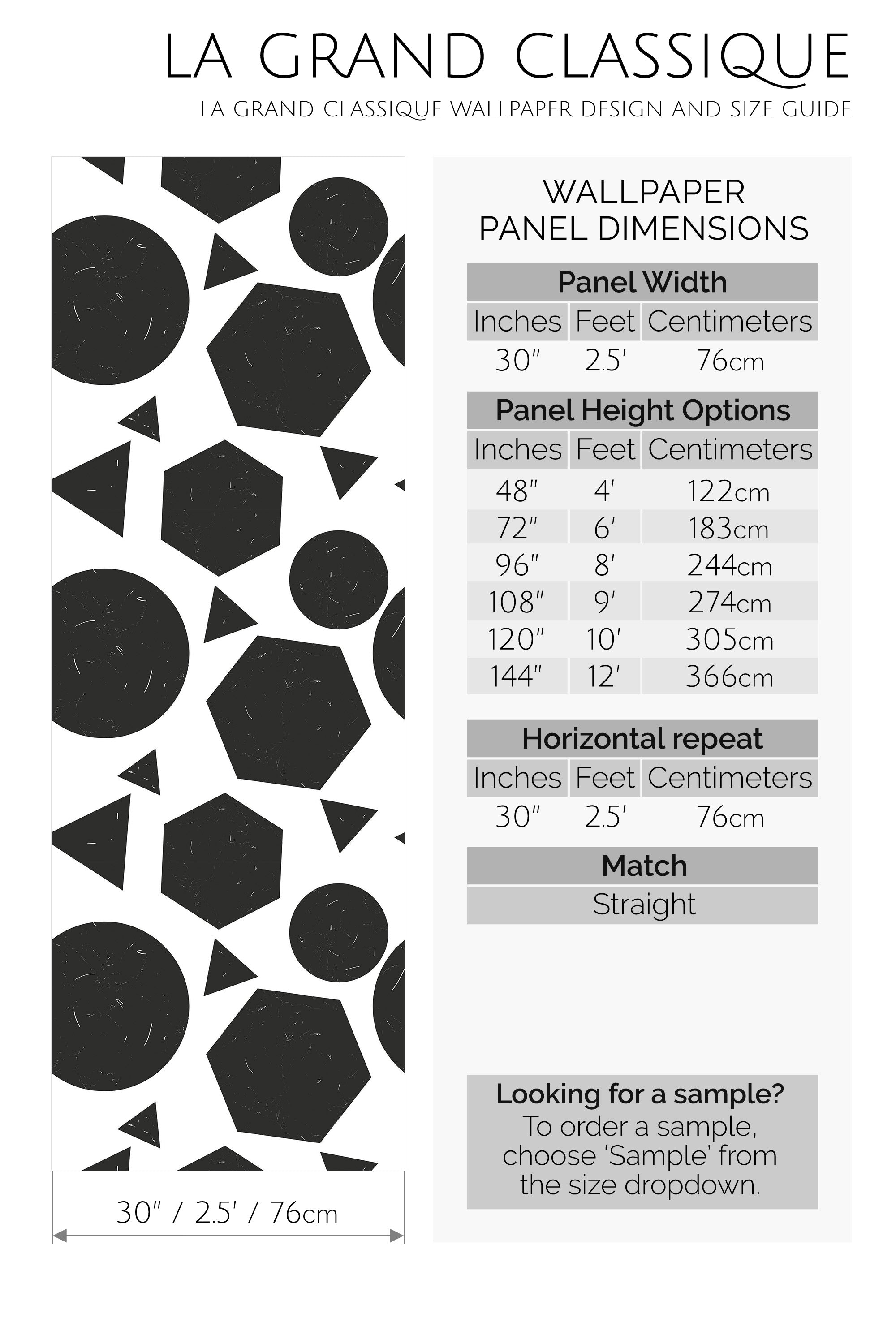 geometry peel and stick wallpaper specifiation