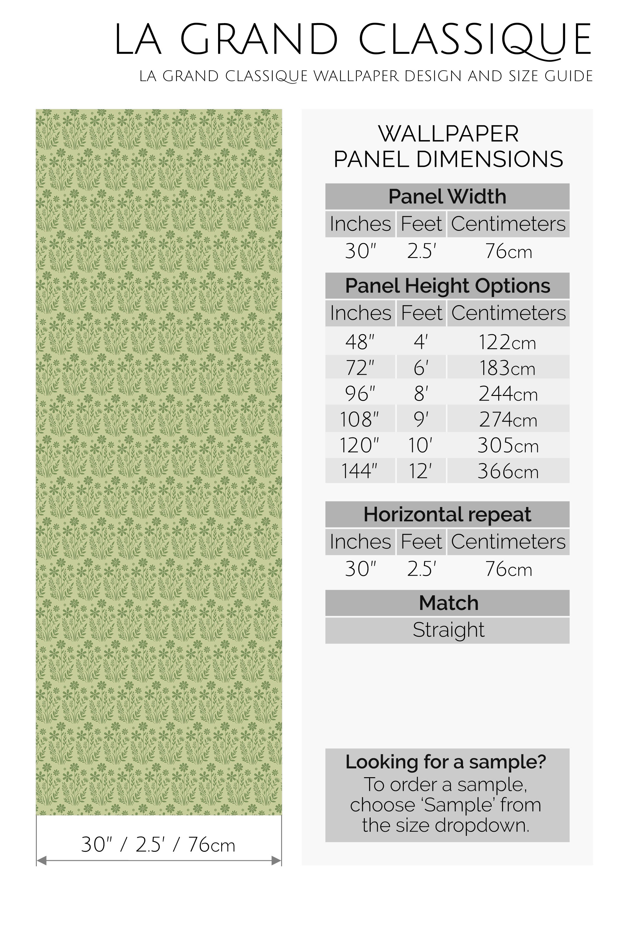 seamless flower peel and stick wallpaper specifiation