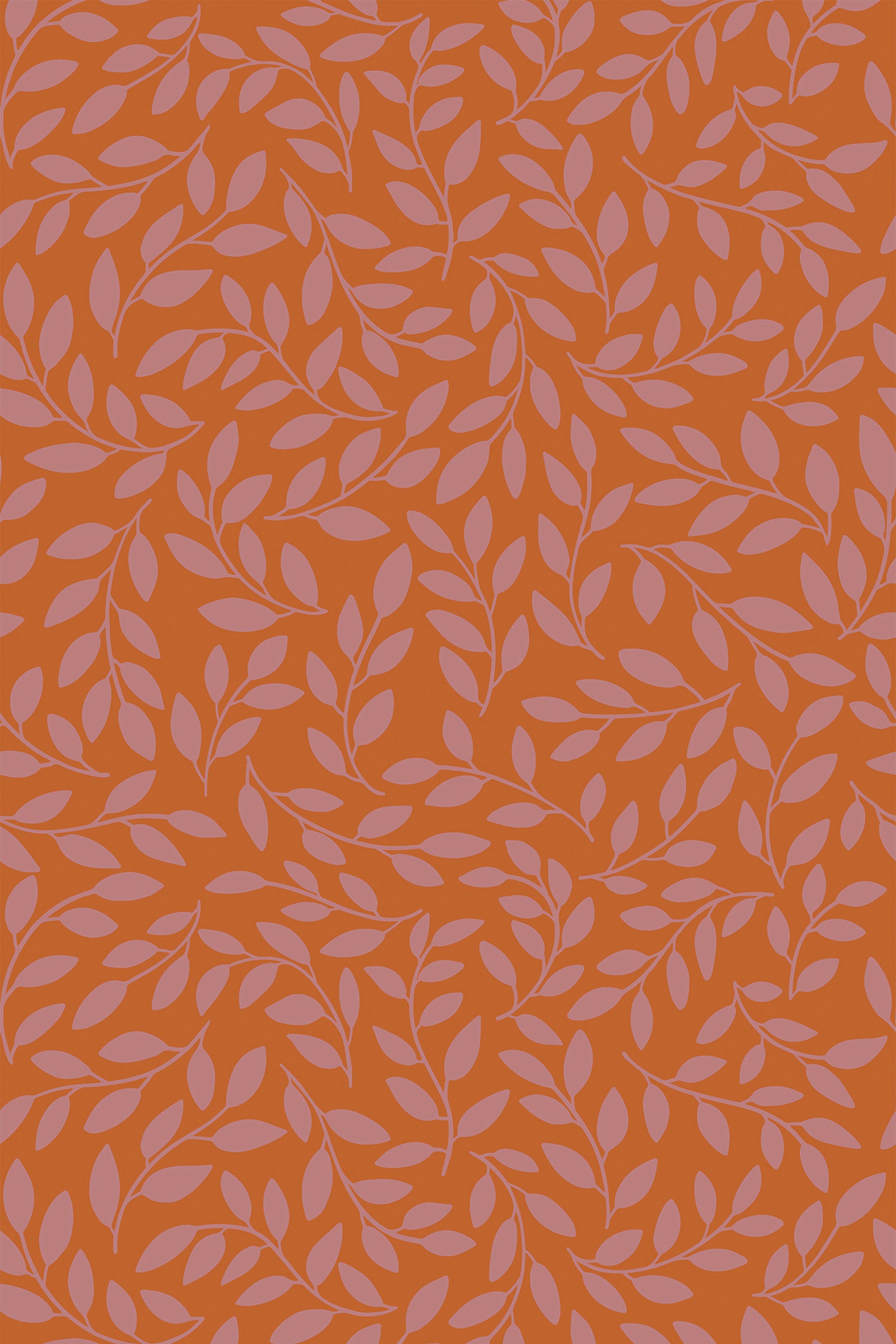 terracotta branch wallpaper pattern repeat