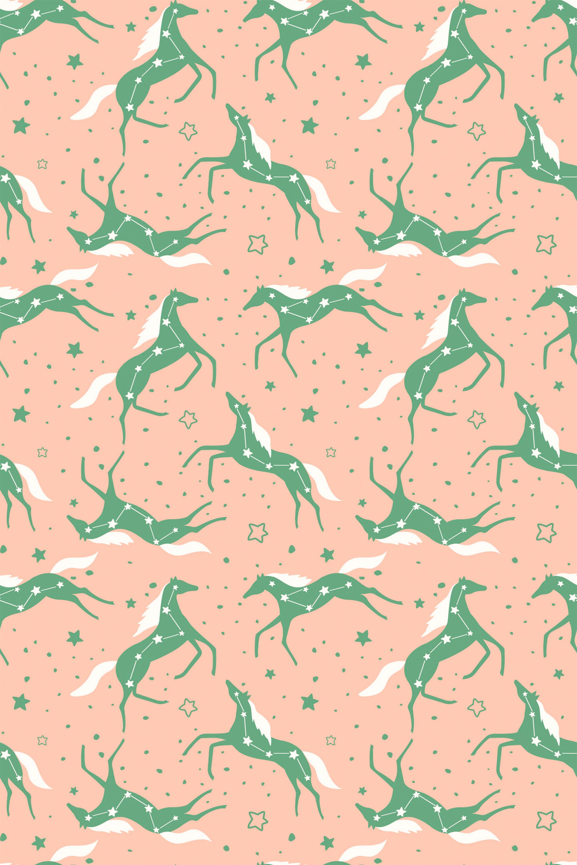 nursery horse wallpaper pattern repeat