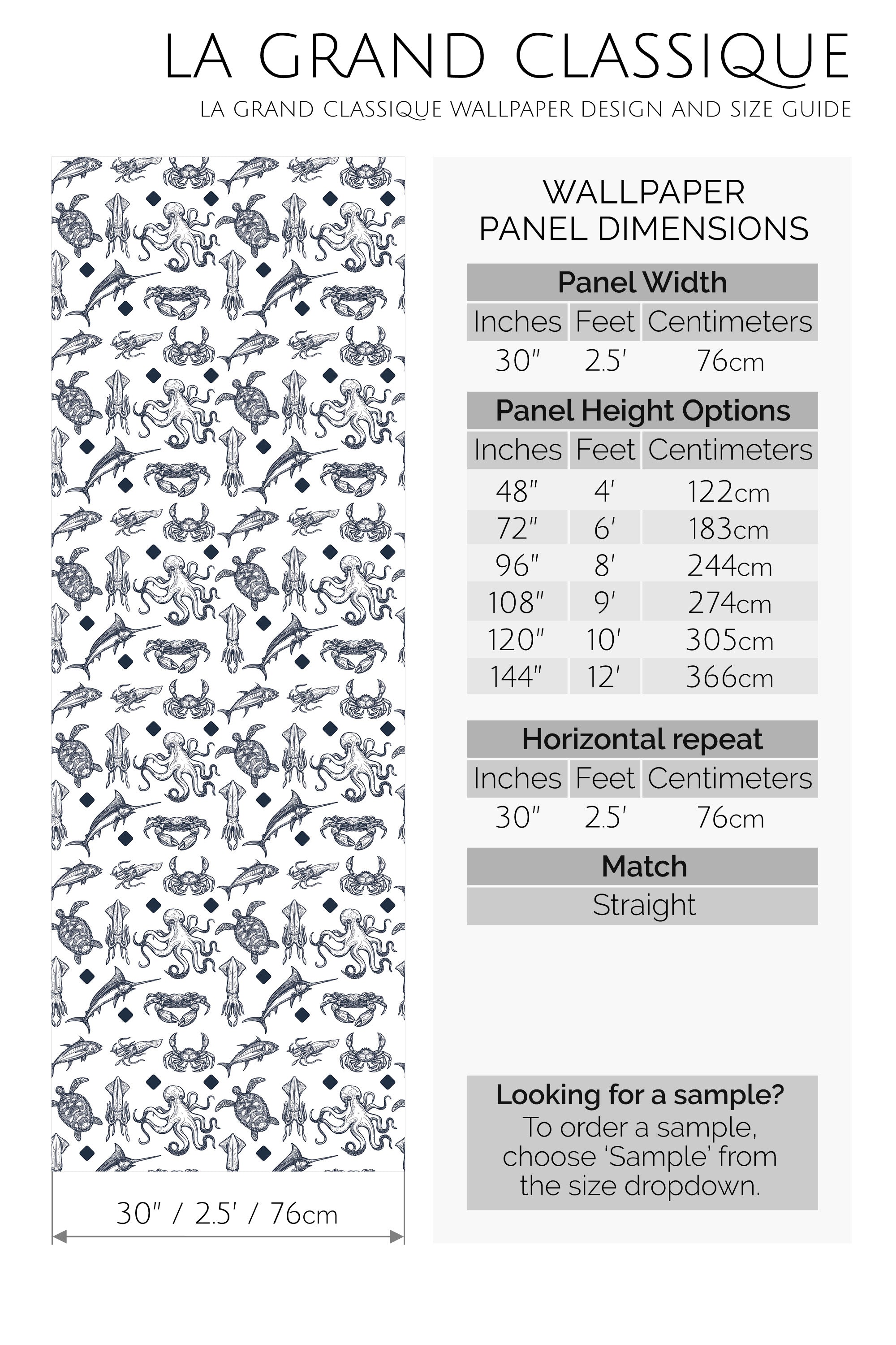 ocean creatures peel and stick wallpaper specifiation