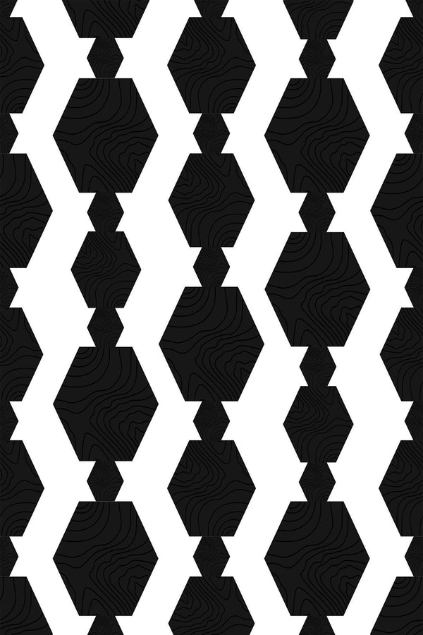 Black bold geometric Wallpaper