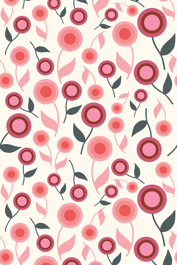 Eclectic flowers Wallpaper