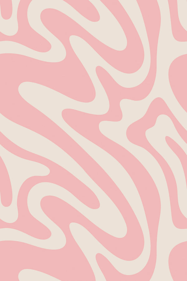Pink funky wave Wallpaper