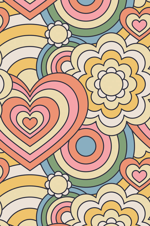 Pastel retro Wallpaper