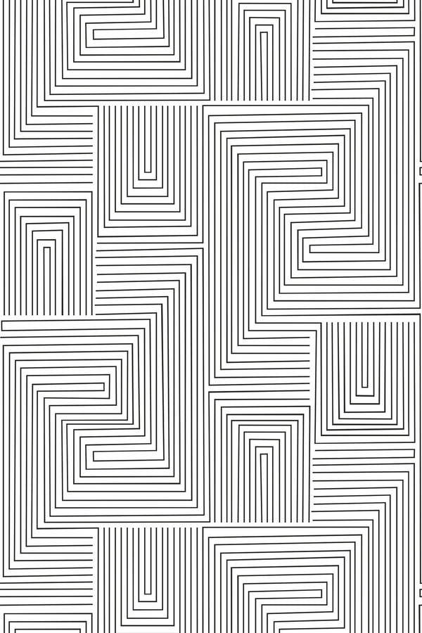 Black and white lines Wallpaper