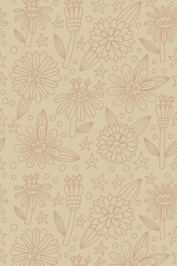 Vintage florals Wallpaper