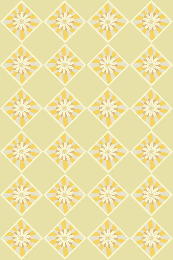 Sunflower tiles Wallpaper