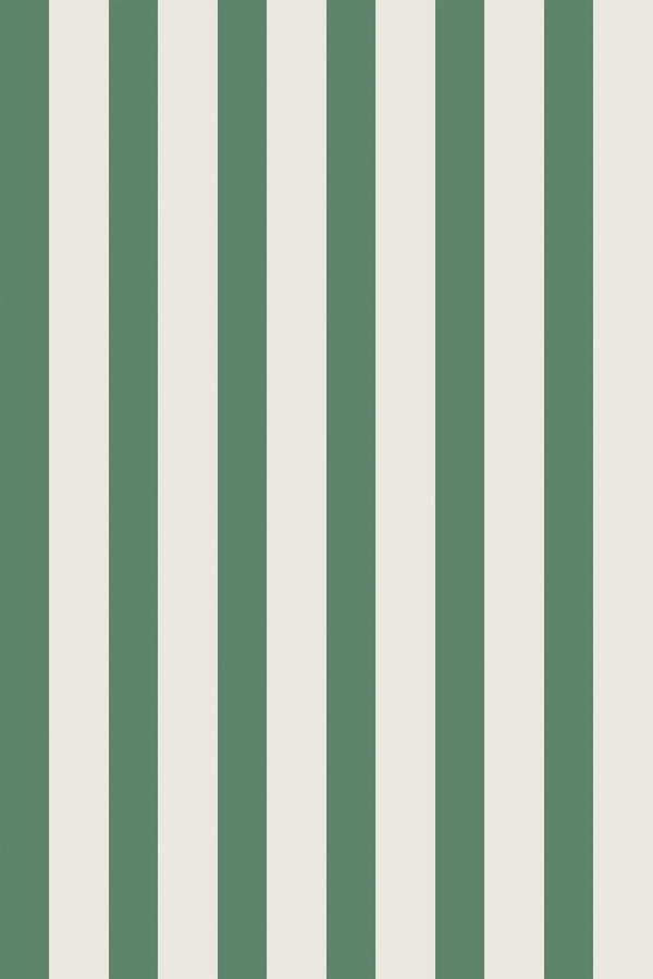Classic green stripe Wallpaper