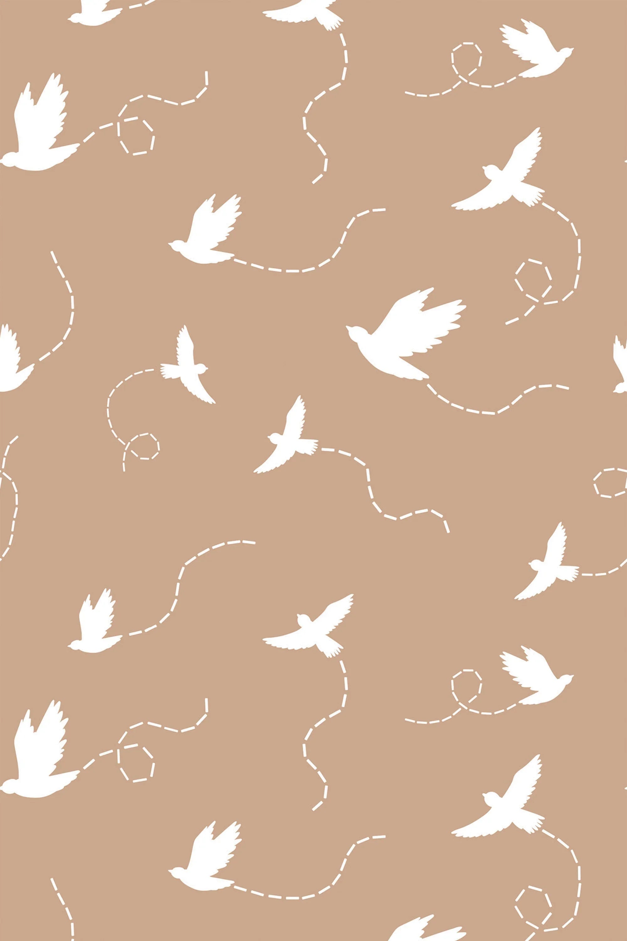 Nursery birds wallpaper for walls peel and stick or unpasted