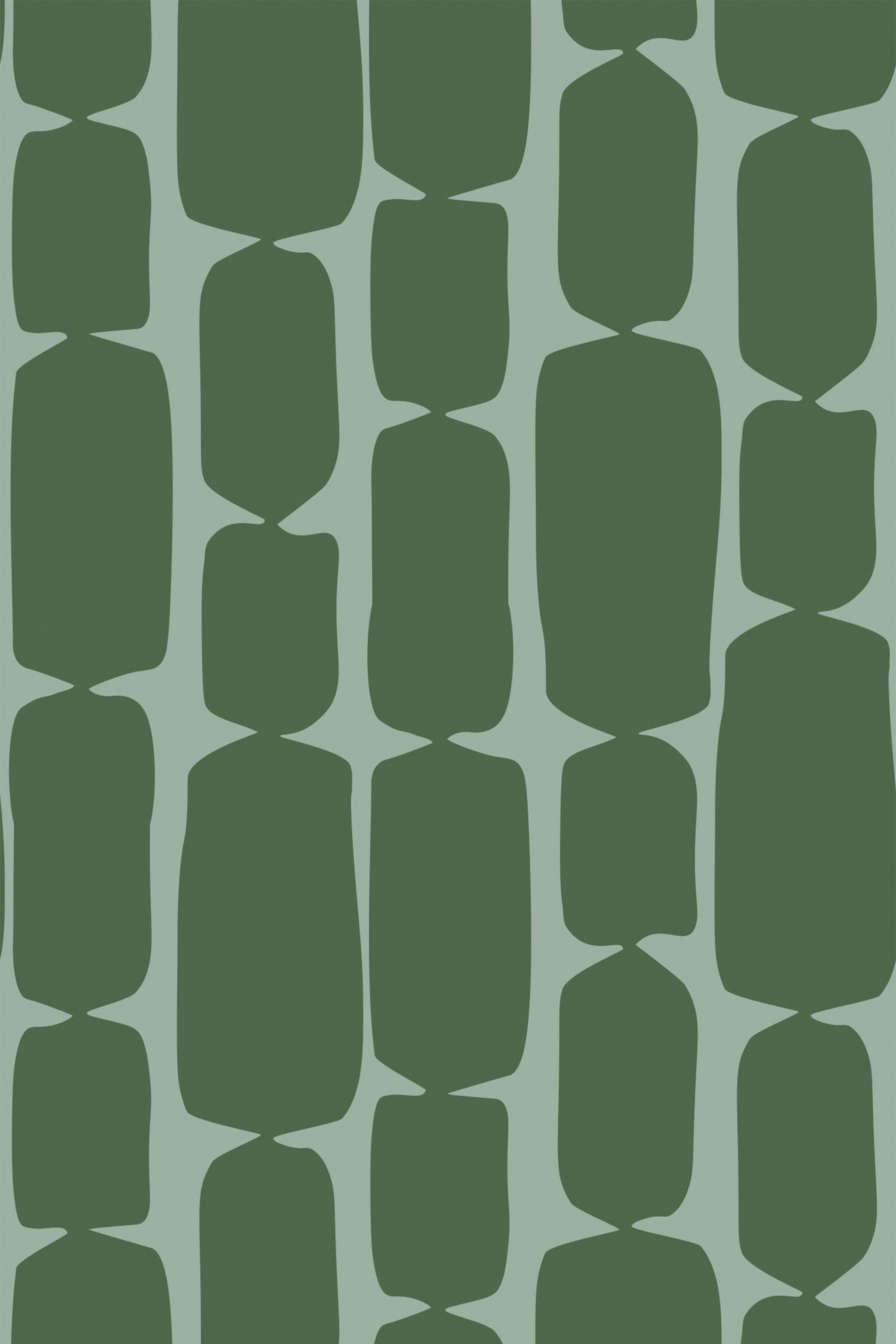 Green retro shape Wallpaper