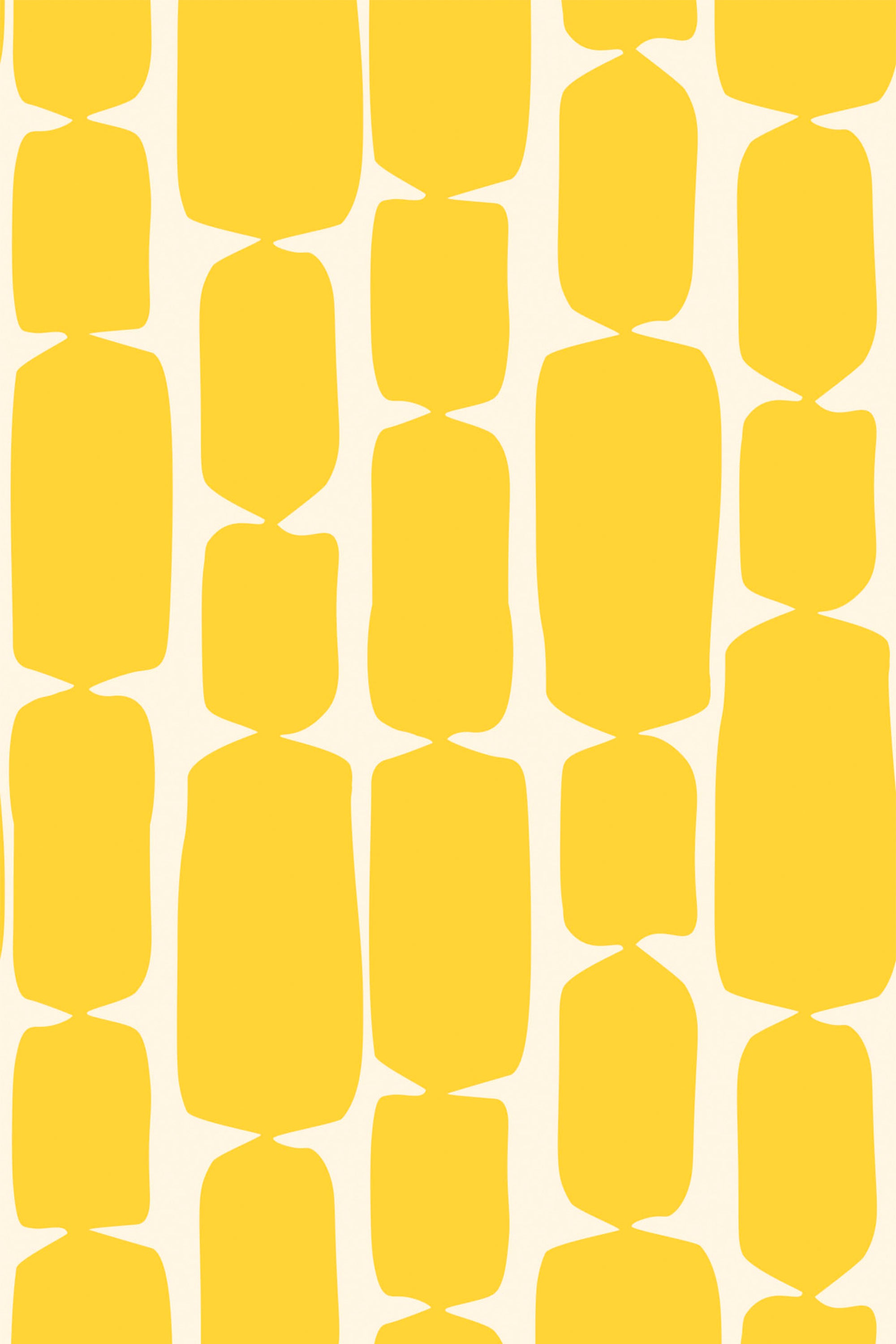 Yellow retro shape Wallpaper