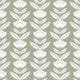 Lined Flower Wallpaper