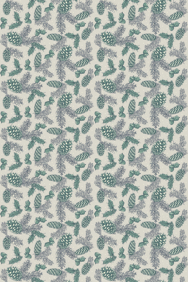 Gray Winter Pine Wallpaper