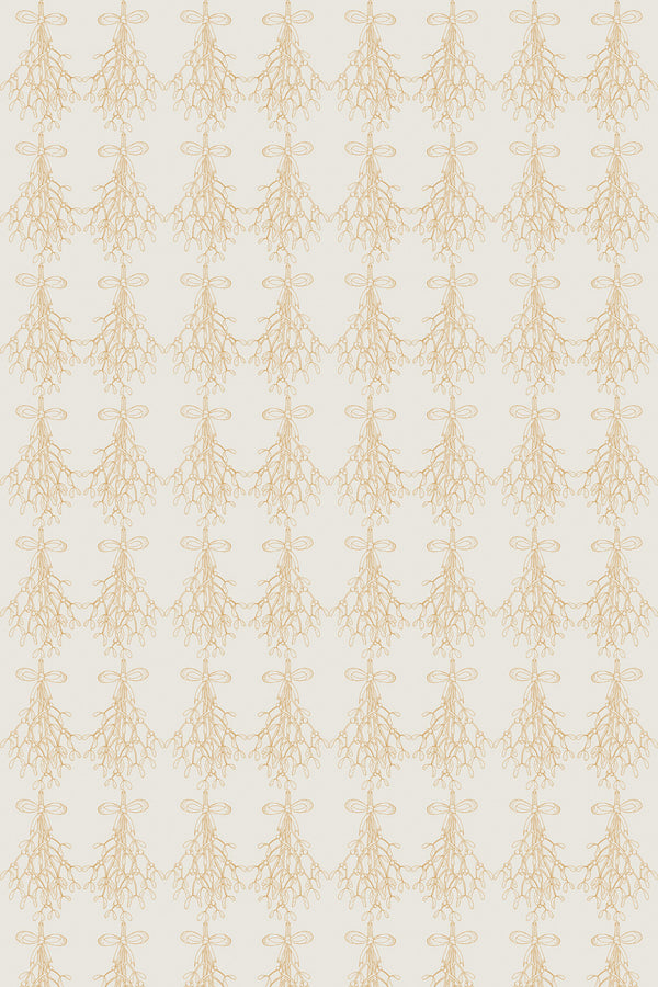 Misletoe Pattern Wallpaper