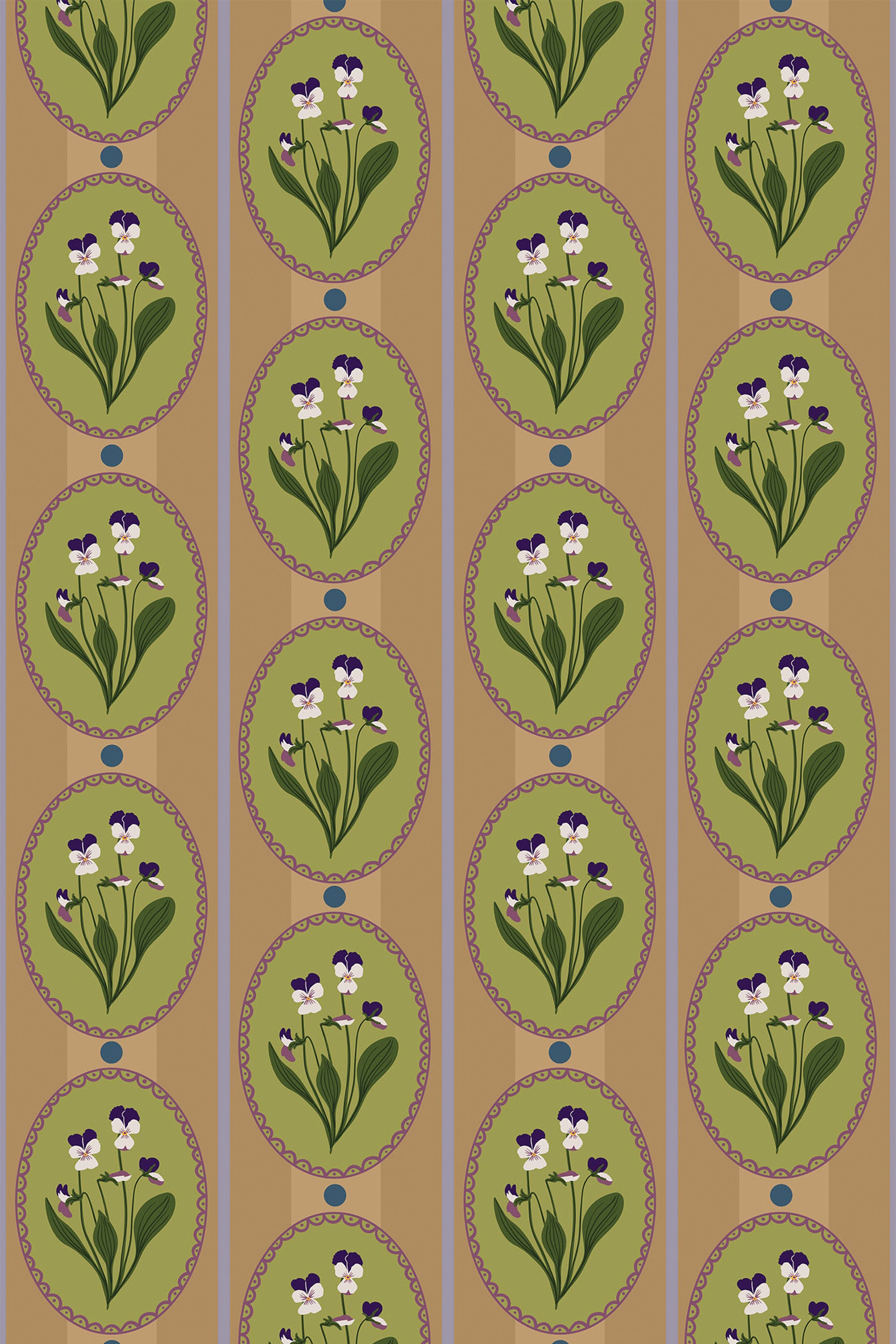 retro cottage wallpaper pattern repeat