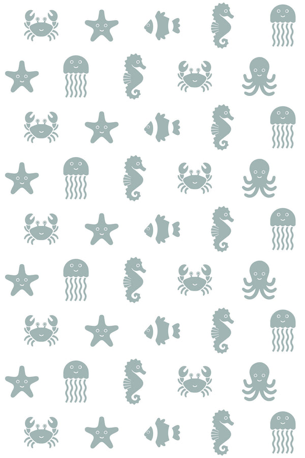 Cute Ocean Creatures Wallpaper