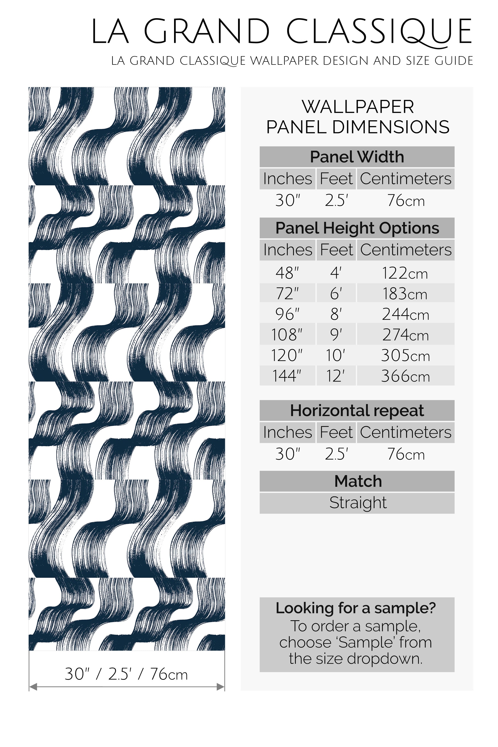 japandi brush lines peel and stick wallpaper specifiation