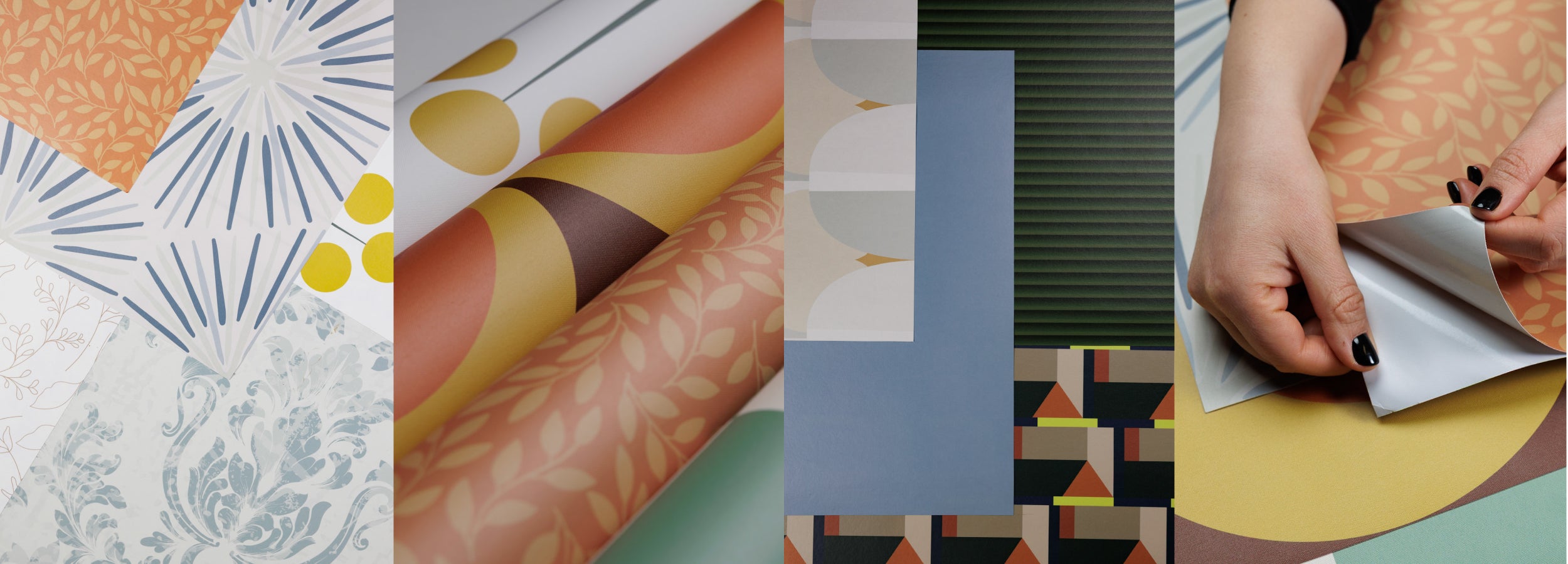 Colorful wallpaper designs from La Grand Classique
