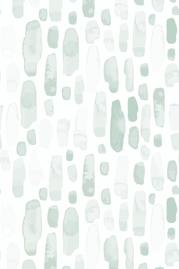 Green watercolor drops Wallpaper