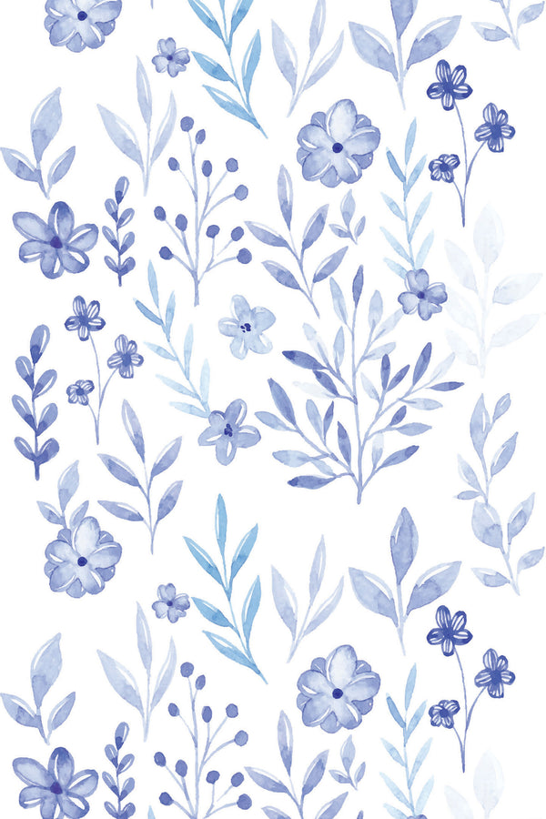 Blue botanical Wallpaper
