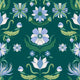 Bold art nouveau Wallpaper