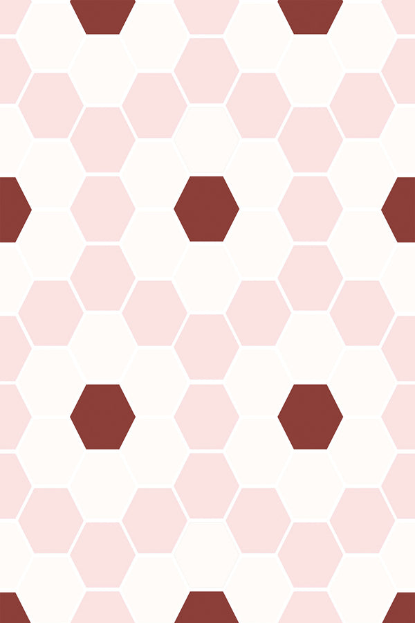 Geometric floral tile Wallpaper
