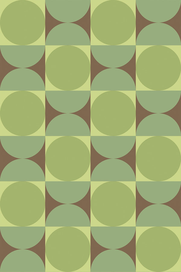 Green geometric circles Wallpaper