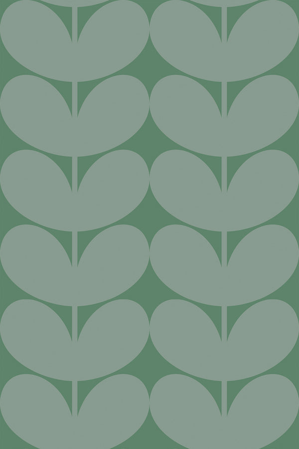 Green aesthetic leaves Wallpaper